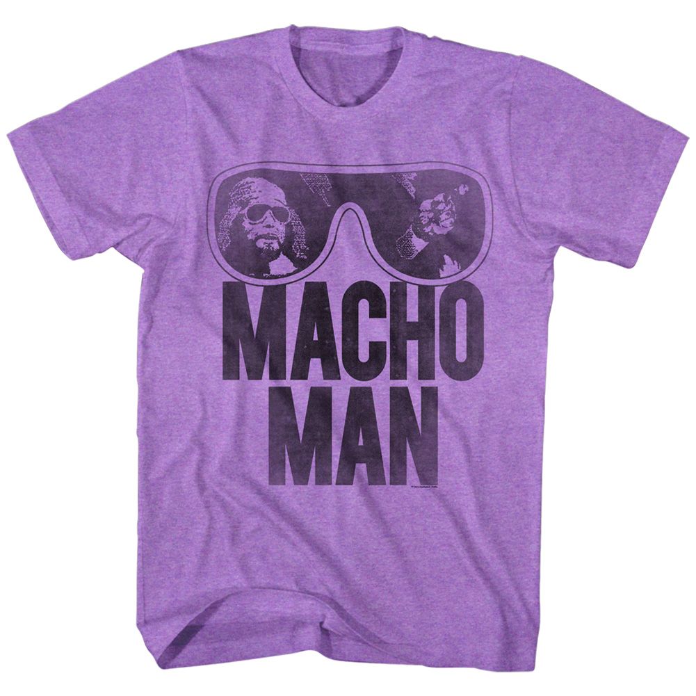 Macho Man - Ooold School - Short Sleeve - Heather - Adult - T-Shirt