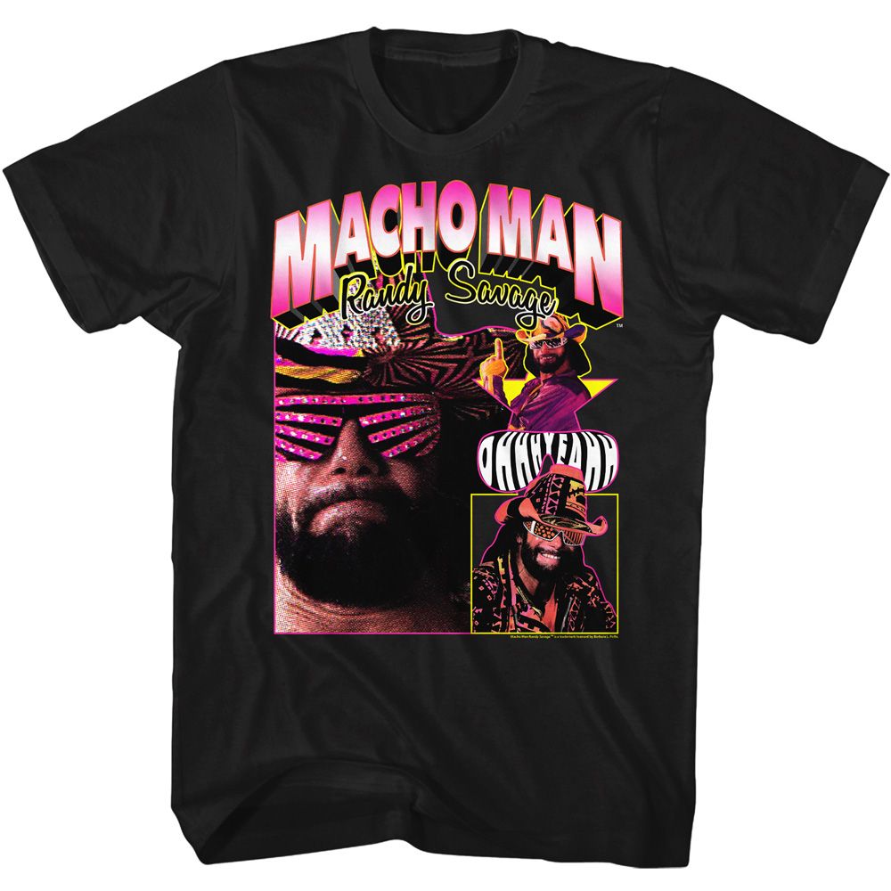 Macho Man - Macho Collage - Short Sleeve - Adult - T-Shirt