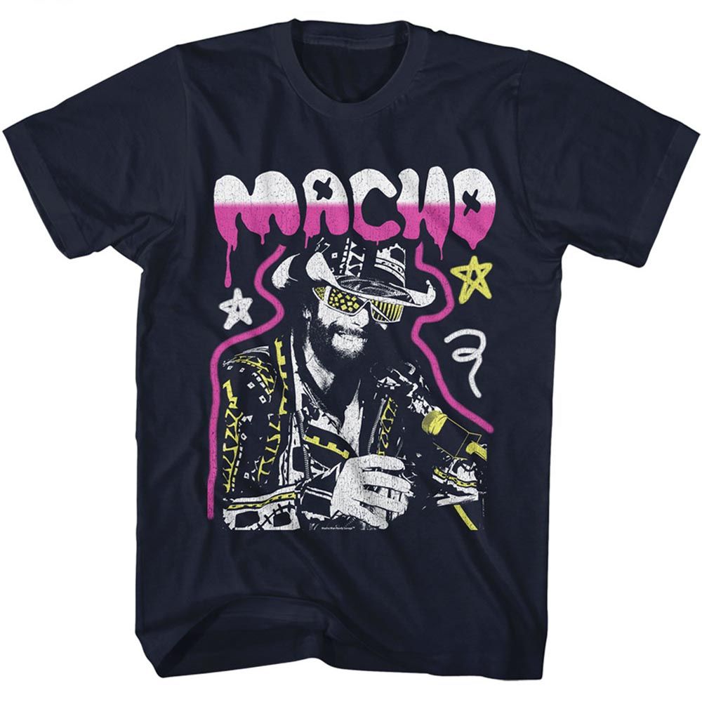 Macho Man - Graffiti Distressed - Short Sleeve - Adult - T-Shirt