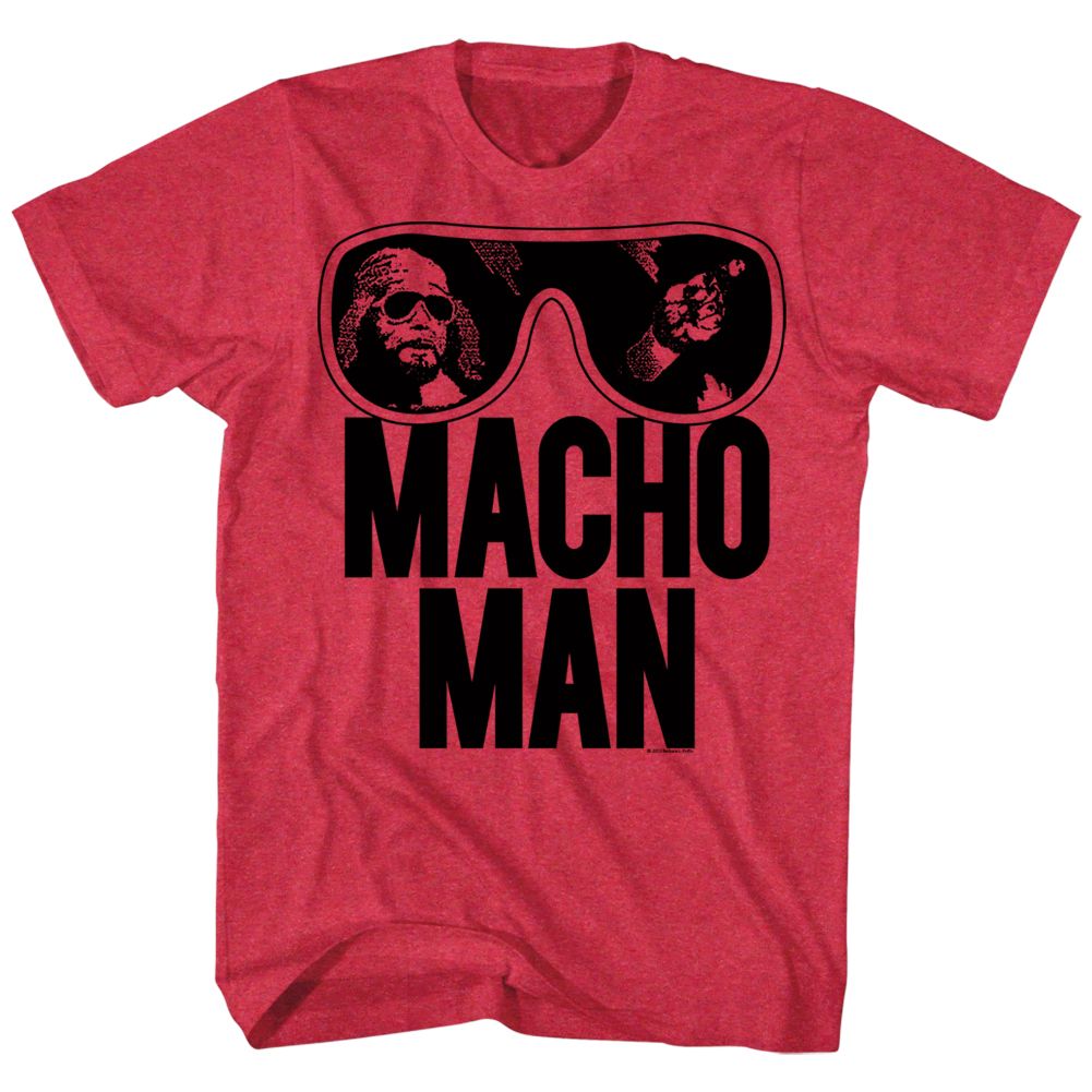 Macho Man - Ooold School 2 - Short Sleeve - Heather - Adult - T-Shirt