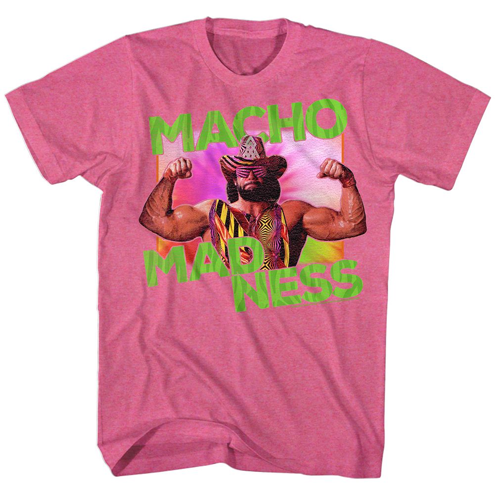 Macho Man - Madness - Short Sleeve - Heather - Adult - T-Shirt