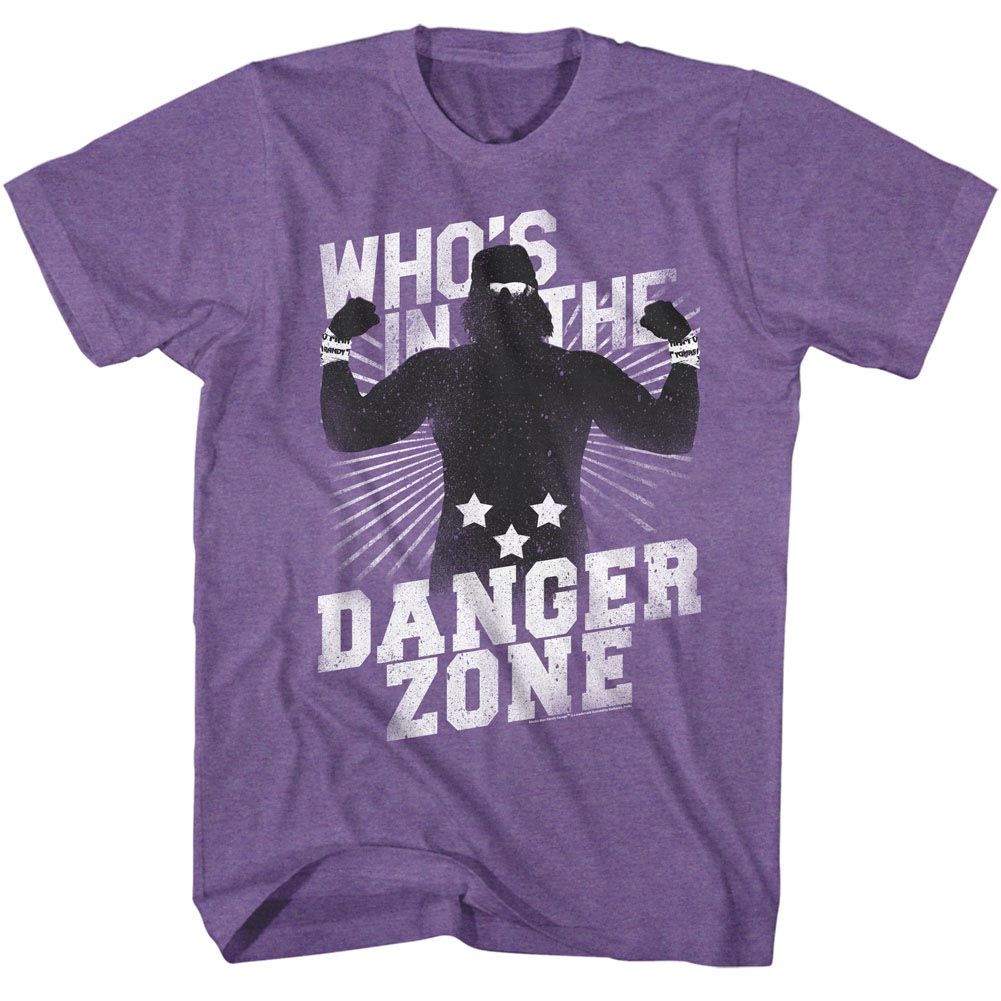 Macho Man - Danger Zone - Short Sleeve - Heather - Adult - T-Shirt