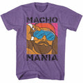 Macho Man - Mania - Short Sleeve - Heather - Adult - T-Shirt
