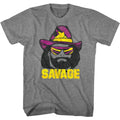 Macho Man - Just Savage - Short Sleeve - Heather - Adult - T-Shirt