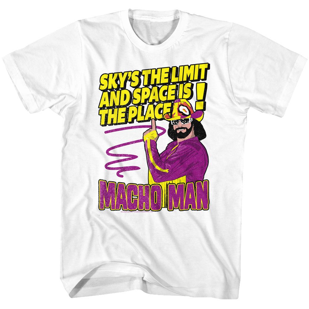 Macho Man - Skys The Limit - Short Sleeve - Adult - T-Shirt