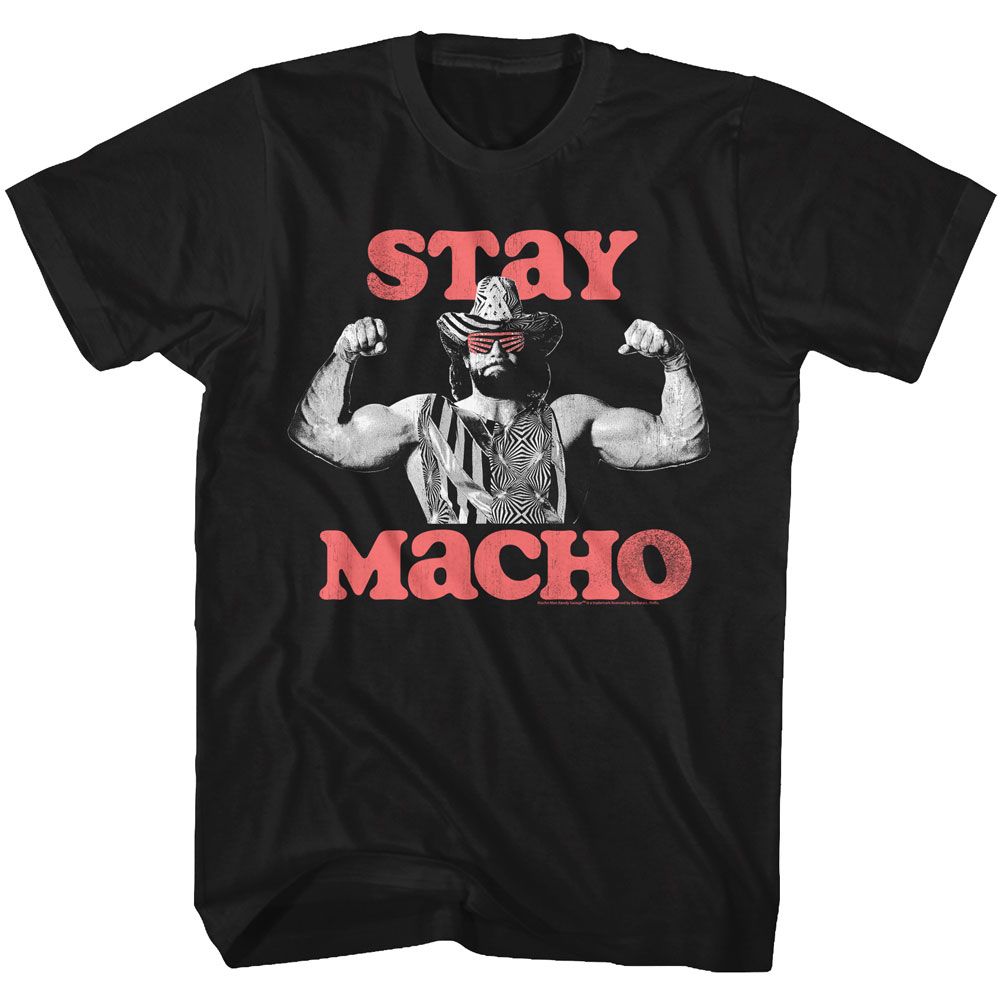 Macho Man - Stay Macho - Short Sleeve - Adult - T-Shirt