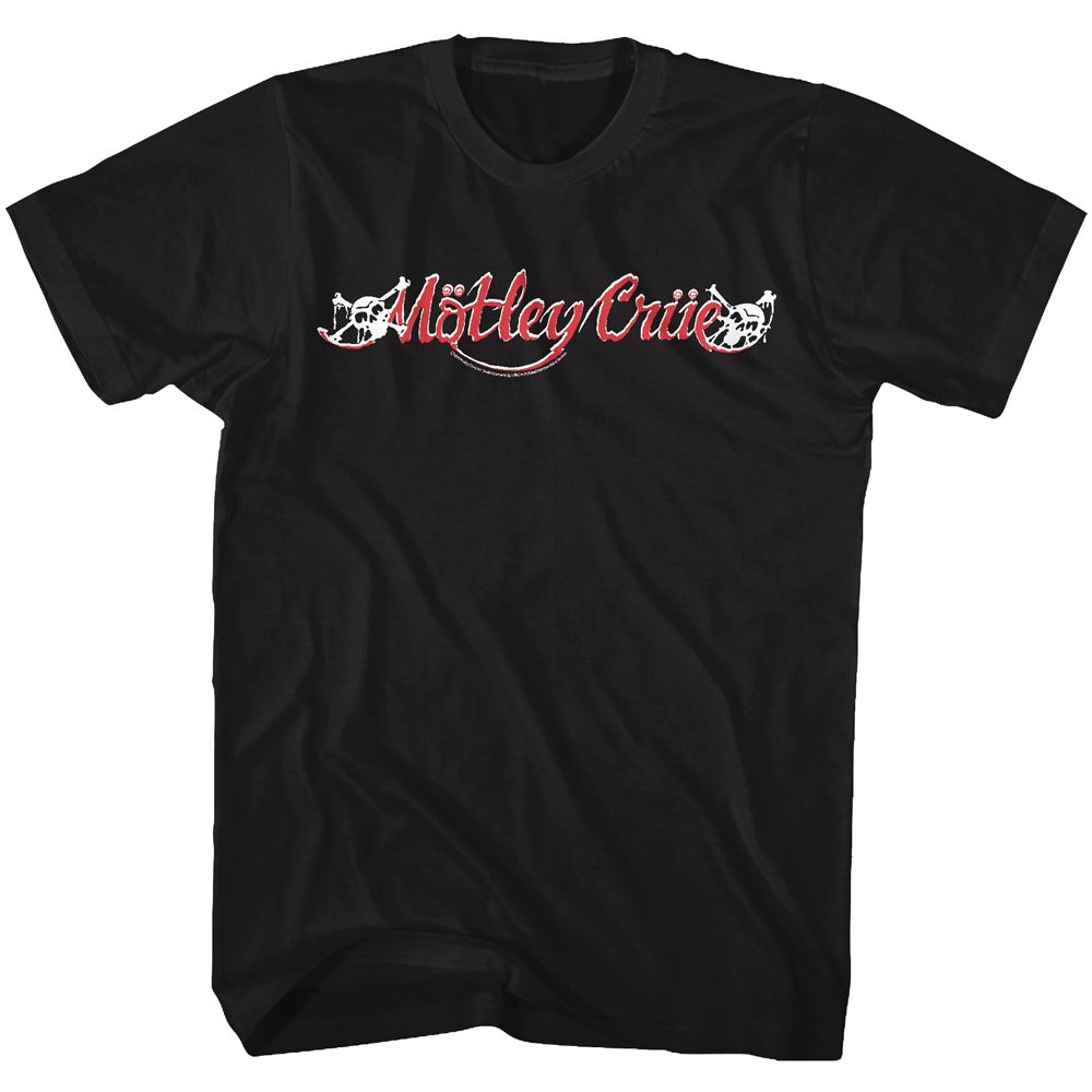 Motley Crue - Red & White Logo - Short Sleeve - Adult - T-Shirt