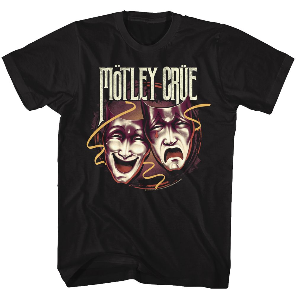 Motley Crue - Drama Masks - Short Sleeve - Adult - T-Shirt