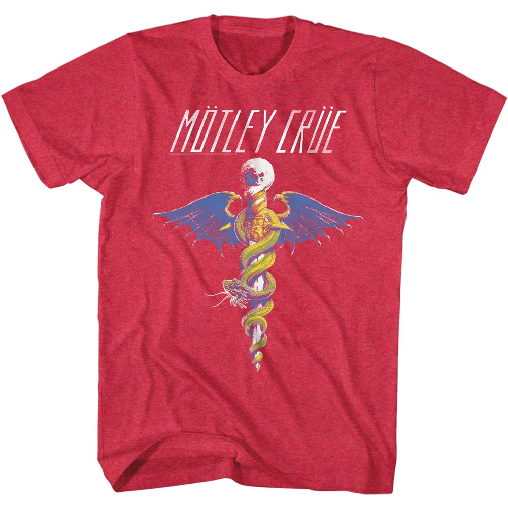 Motley Crue - Bad Print - Short Sleeve - Heather - Adult - T-Shirt