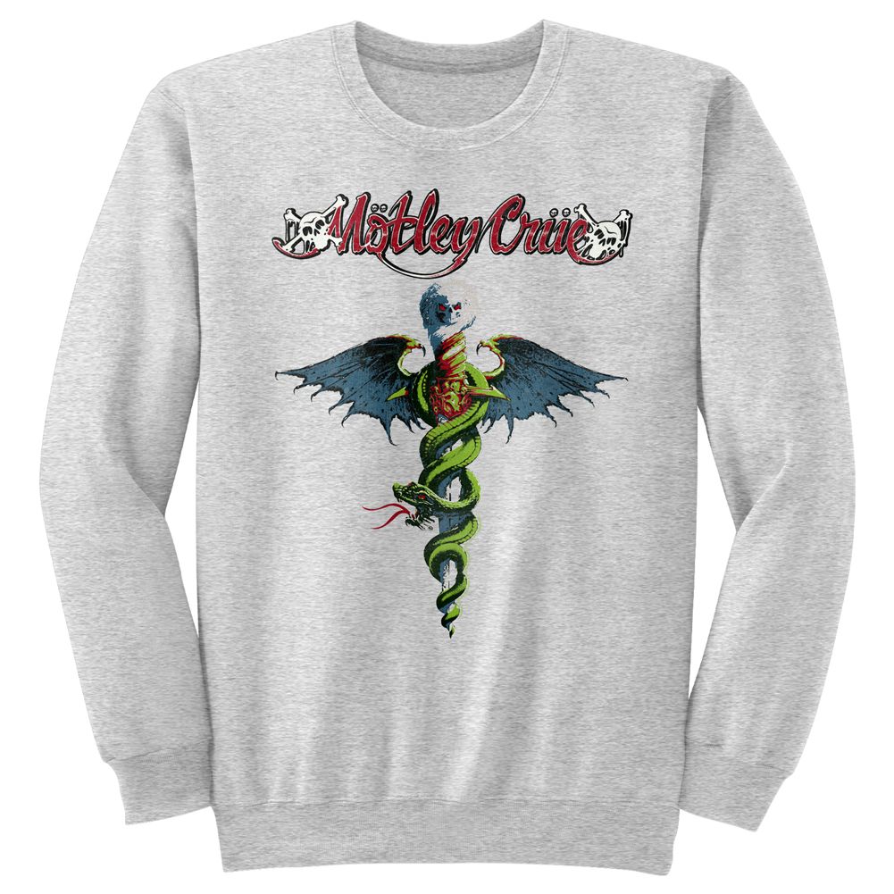 Motley Crue - Dr Feel Good - Long Sleeve - Heather - Adult - Sweatshirt