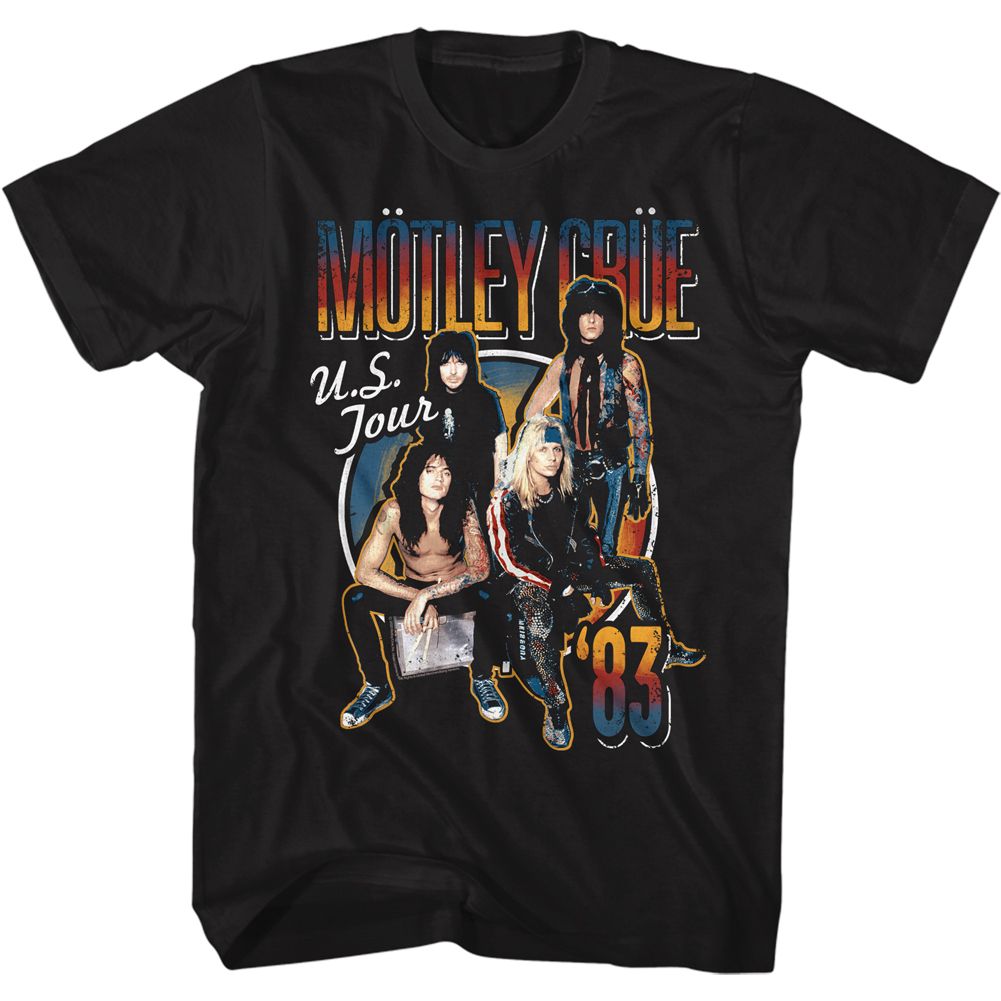 Motley Crue - US Tour 83 - Short Sleeve - Adult - T-Shirt