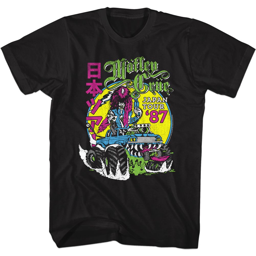 Motley Crue - 87 Japan - Short Sleeve - Adult - T-Shirt