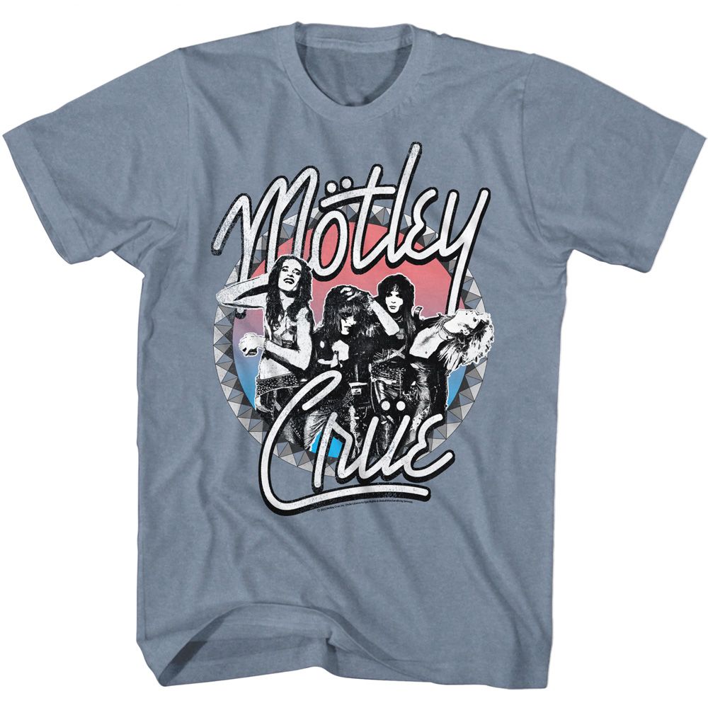 Motley Crue - Studded - Short Sleeve - Heather - Adult - T-Shirt