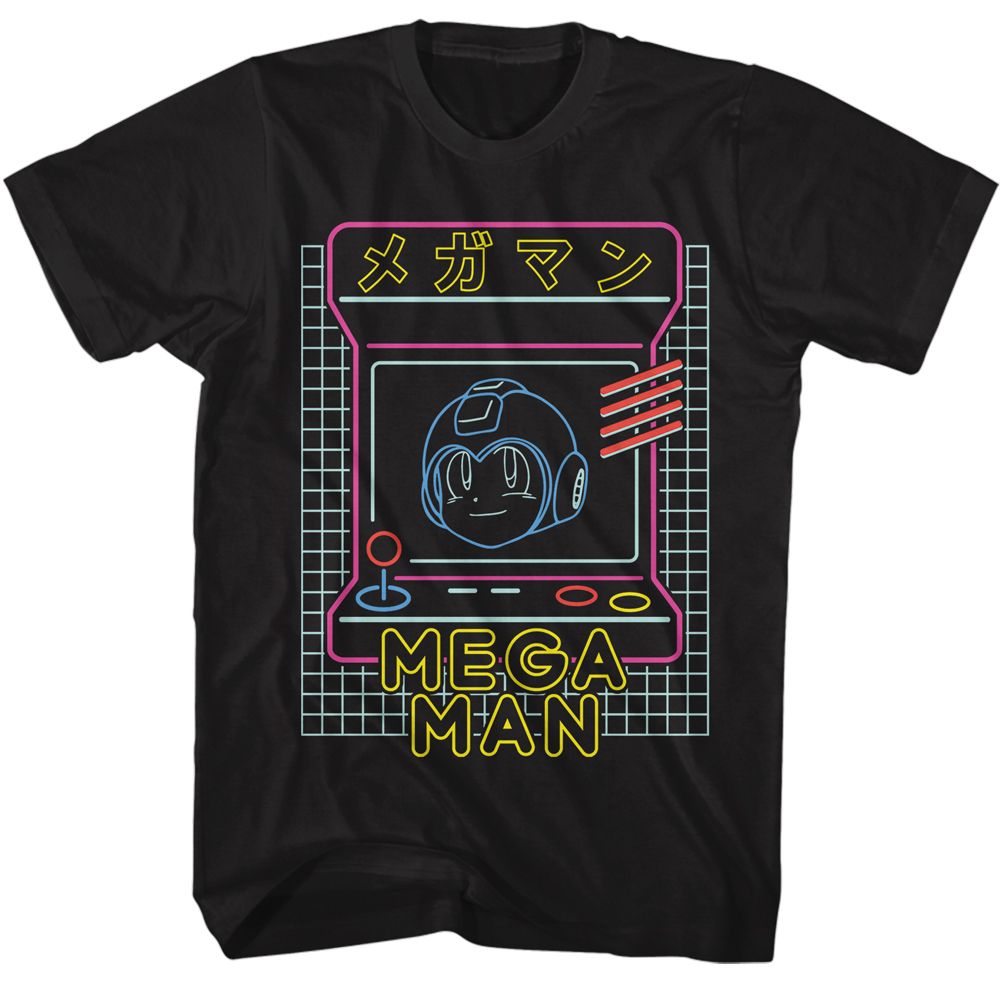 Mega Man - Neon Arcade - Short Sleeve - Adult - T-Shirt