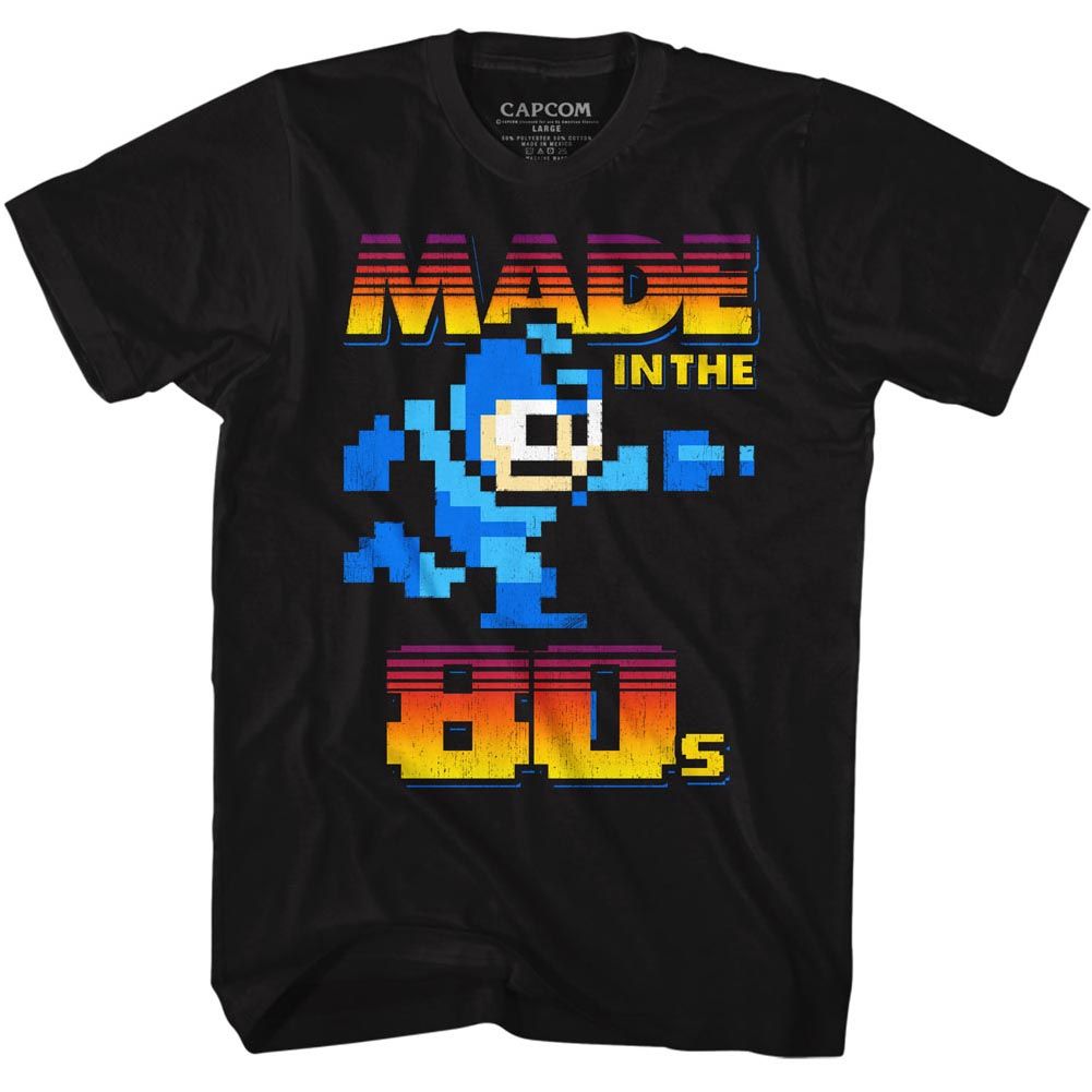 Mega Man - Made In The 80s - Short Sleeve - Adult - T-Shirt