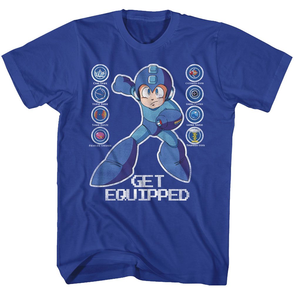 Mega Man - Get Equipped - Short Sleeve - Adult - T-Shirt