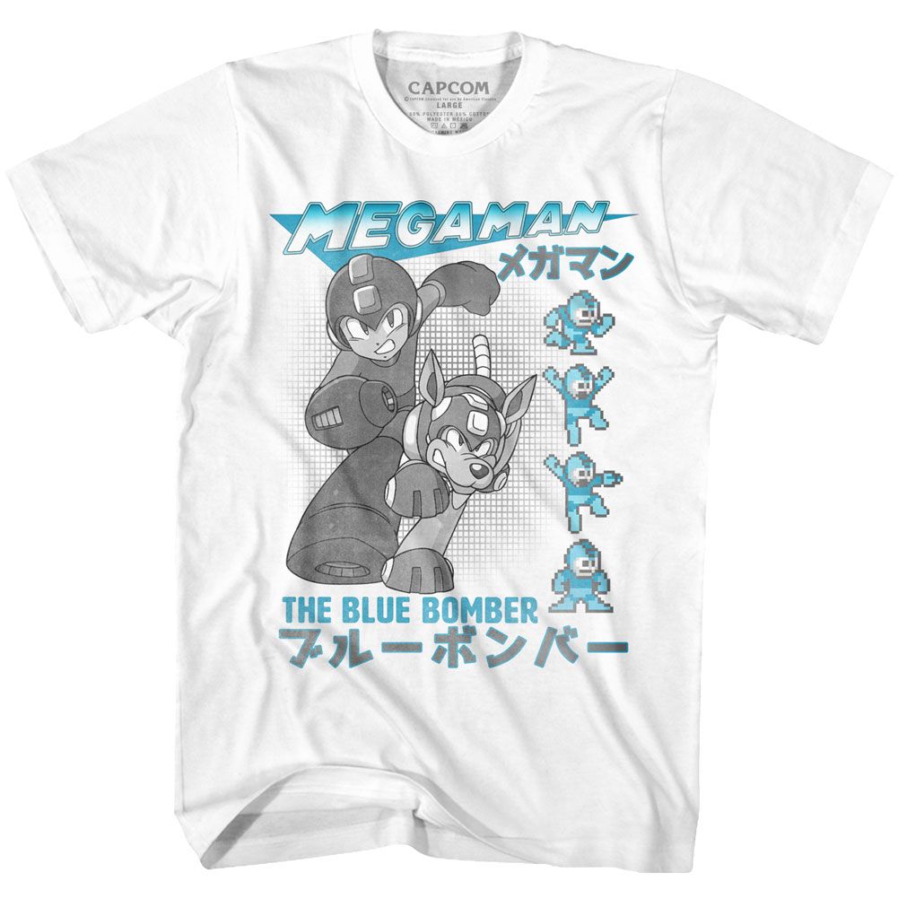 Mega Man - Blue Bomber - Short Sleeve - Adult - T-Shirt