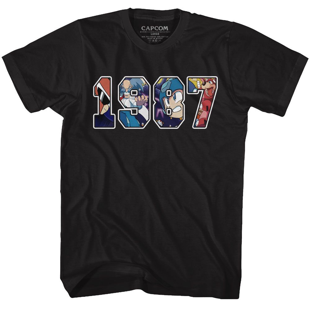 Mega Man - 1987 - Short Sleeve - Adult - T-Shirt