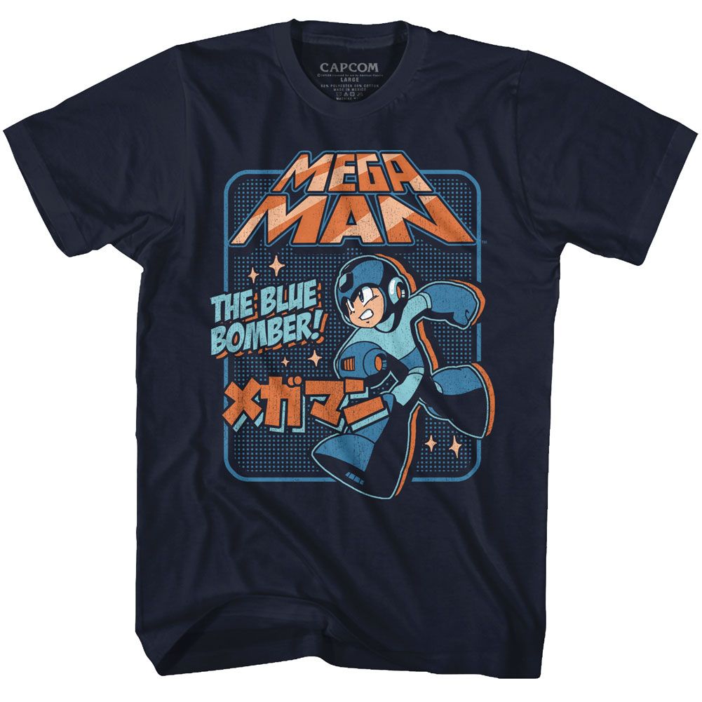 Mega Man - Graphic Blu Bomber - Short Sleeve - Adult - T-Shirt