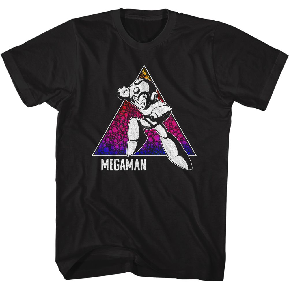 Mega Man - Color Triangle - Short Sleeve - Adult - T-Shirt