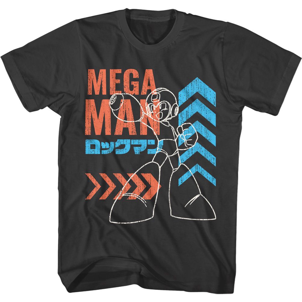 Mega Man - Arrows - Short Sleeve - Adult - T-Shirt