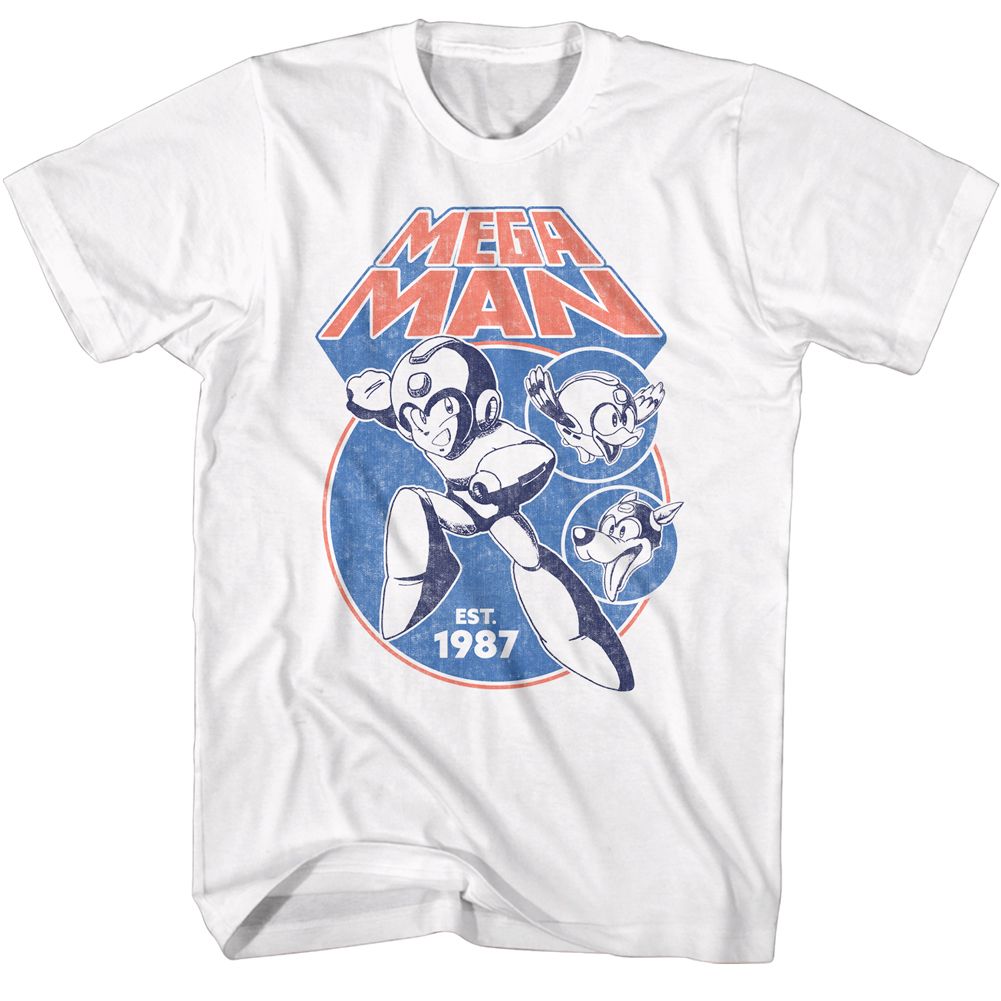 Mega Man - Mega Circles - Short Sleeve - Adult - T-Shirt