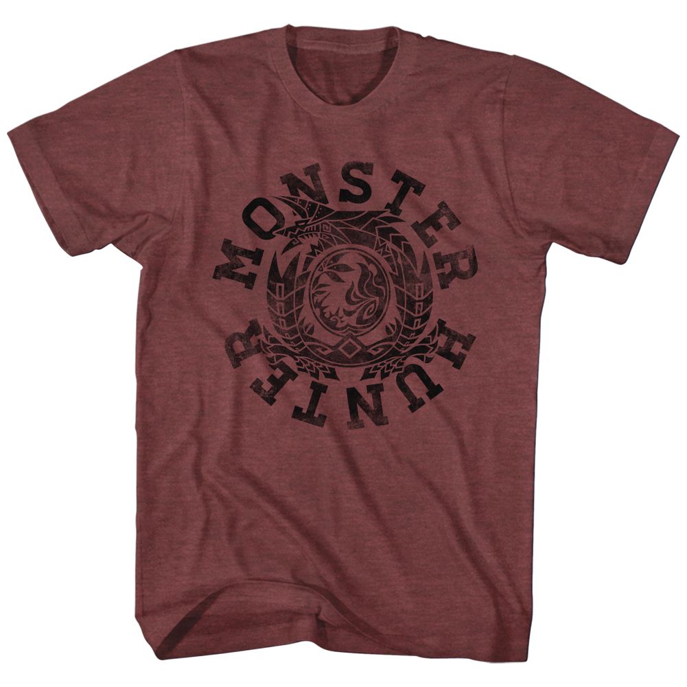 Monster Hunter - Circle - Short Sleeve - Heather - Adult - T-Shirt