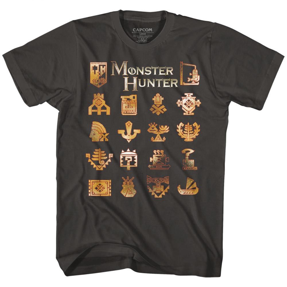 Monster Hunter - Symbols - Short Sleeve - Adult - T-Shirt