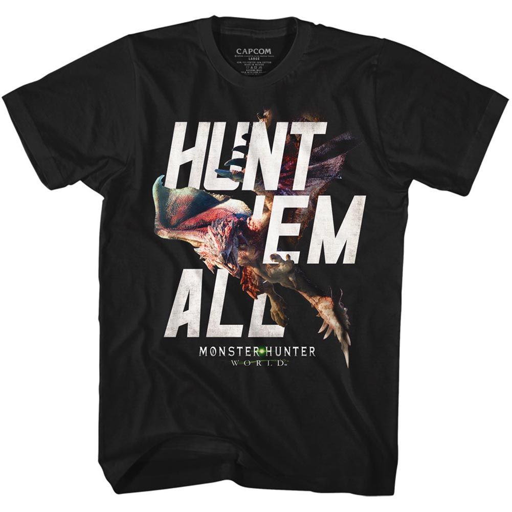 Monster Hunter - Hunt Em All - Short Sleeve - Adult - T-Shirt