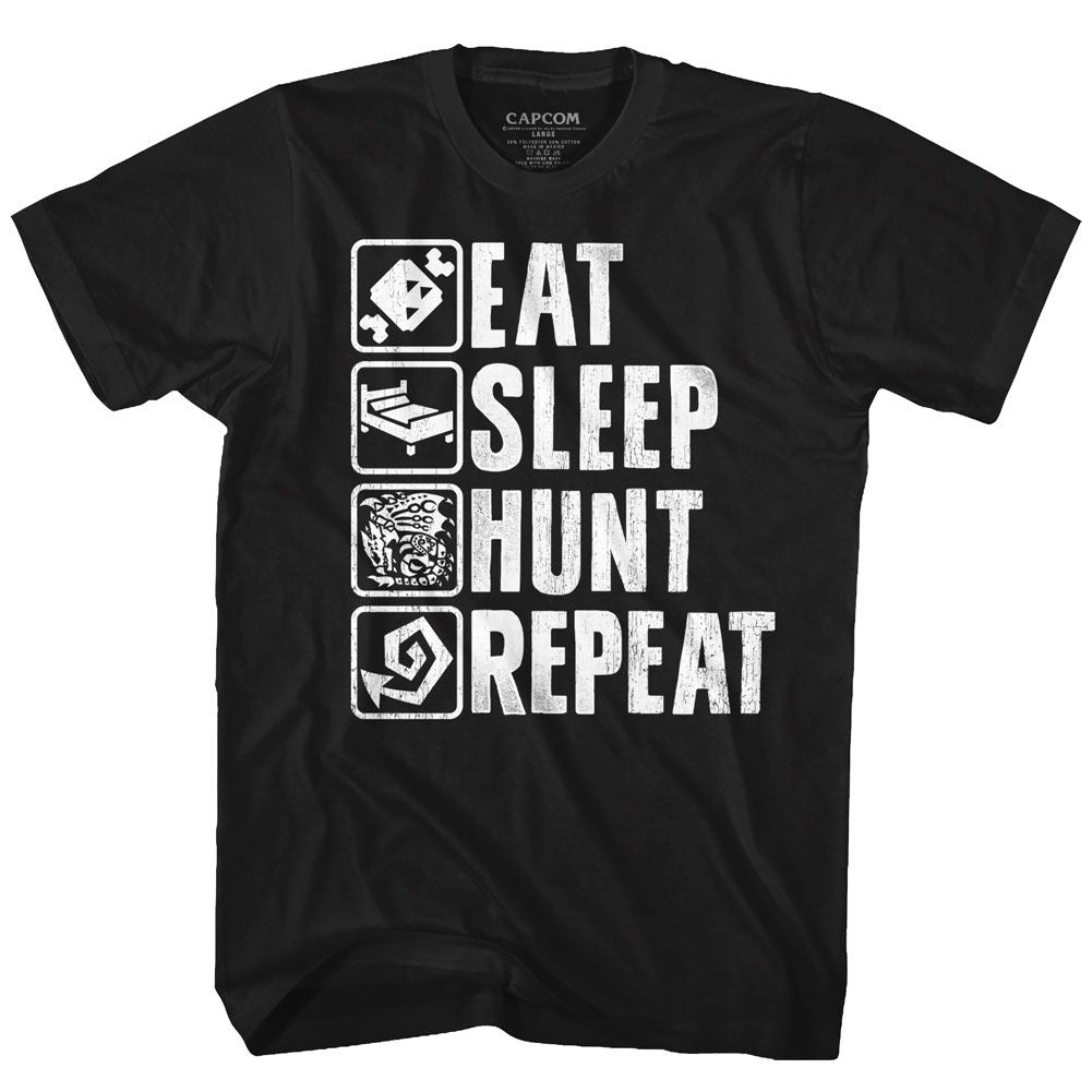 Monster Hunter - Hunt Repeat - Short Sleeve - Adult - T-Shirt