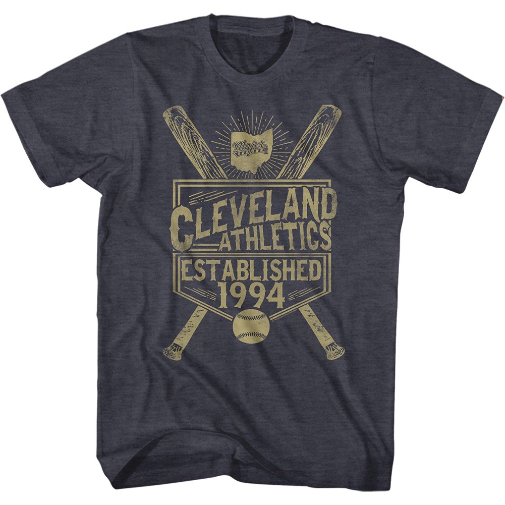 Major League - Vintage Indians - Short Sleeve - Heather - Adult - T-Shirt