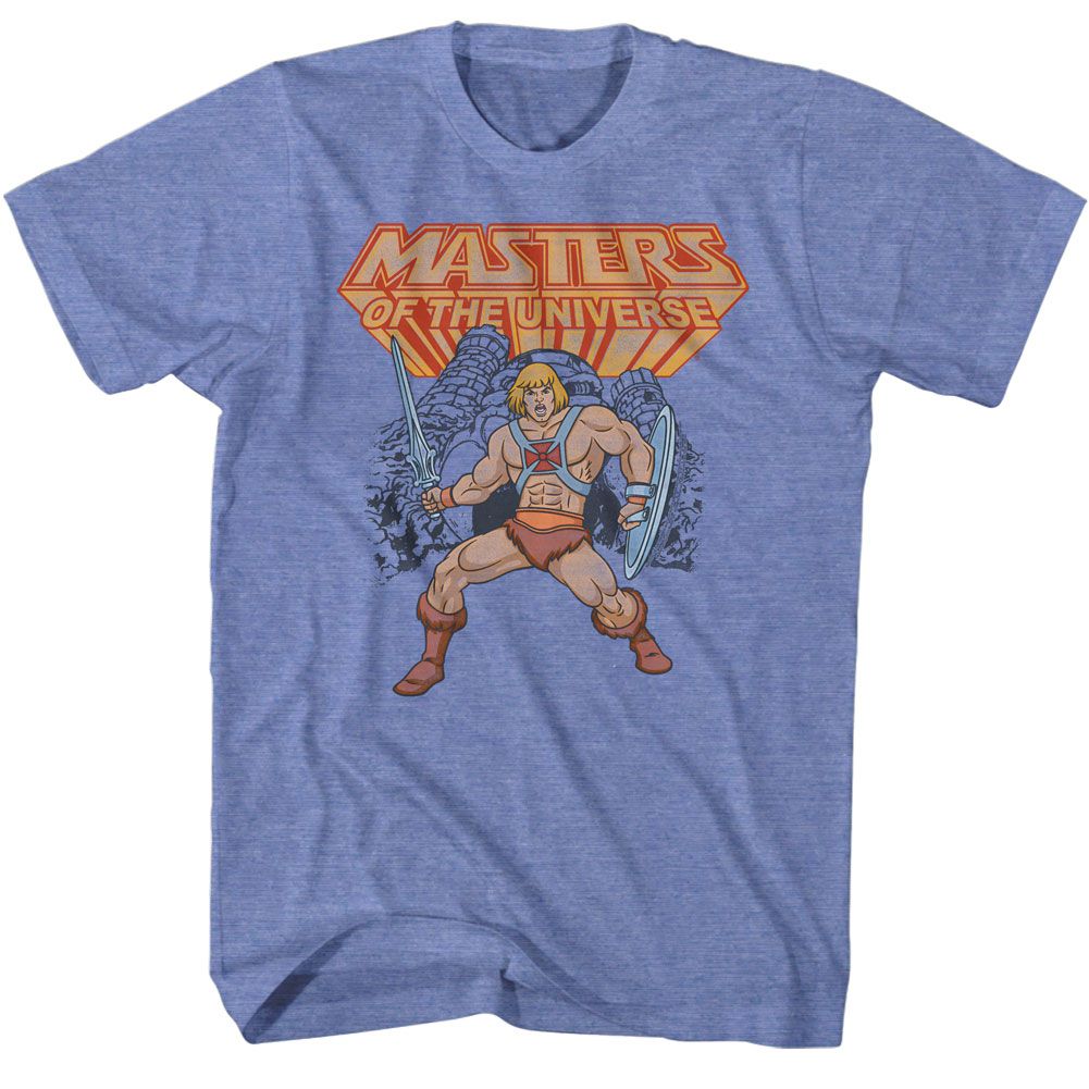 Masters Of The Universe - He-Man - Short Sleeve - Heather - Adult - T-Shirt