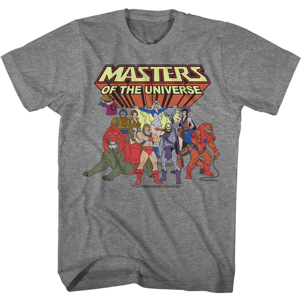 Masters Of The Universe - Desatch Cast - Short Sleeve - Heather - Adult - T-Shirt