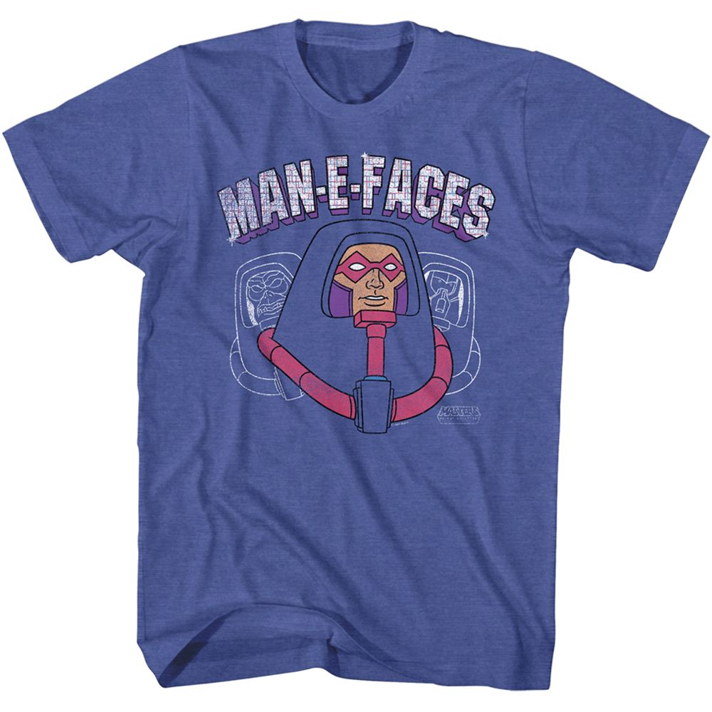 Masters Of The Universe - Man E Faces Head - Short Sleeve - Heather - Adult - T-Shirt