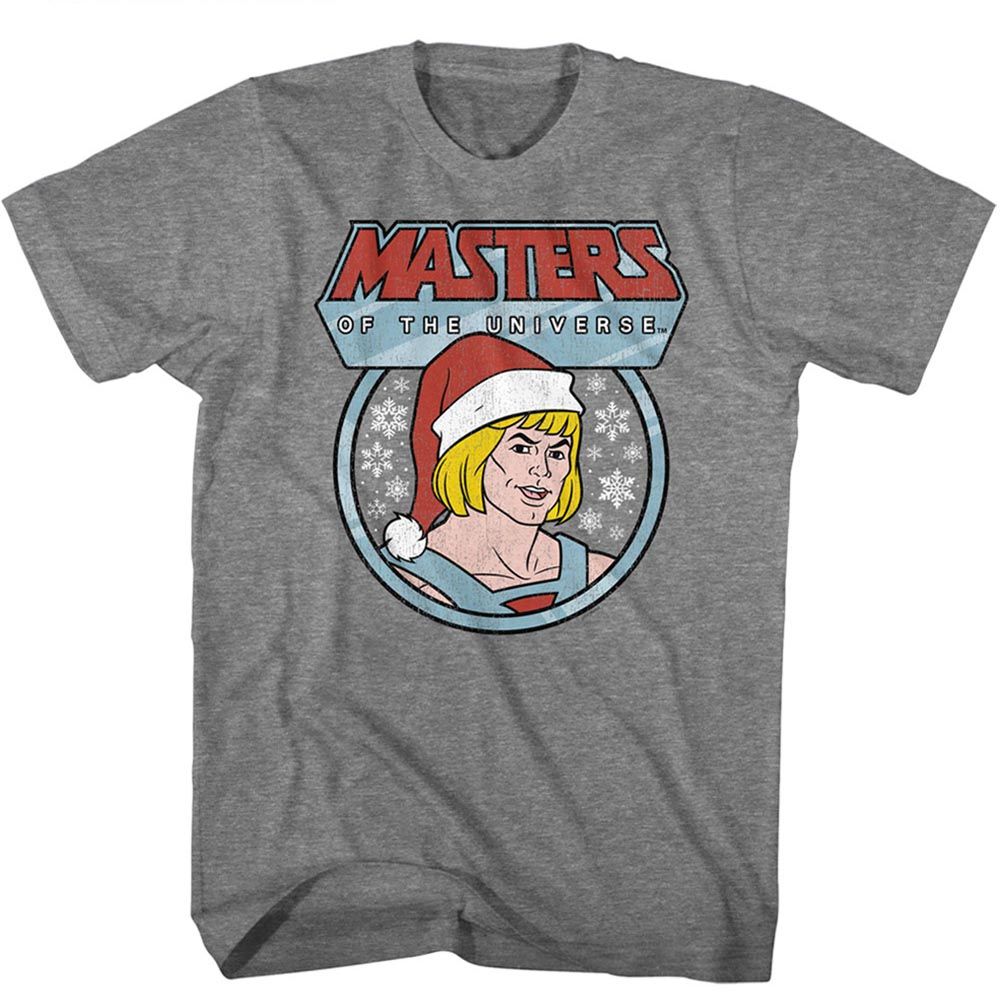 Masters Of The Universe - MOTU Christmas He-Man - Short Sleeve - Heather - Adult - T-Shirt