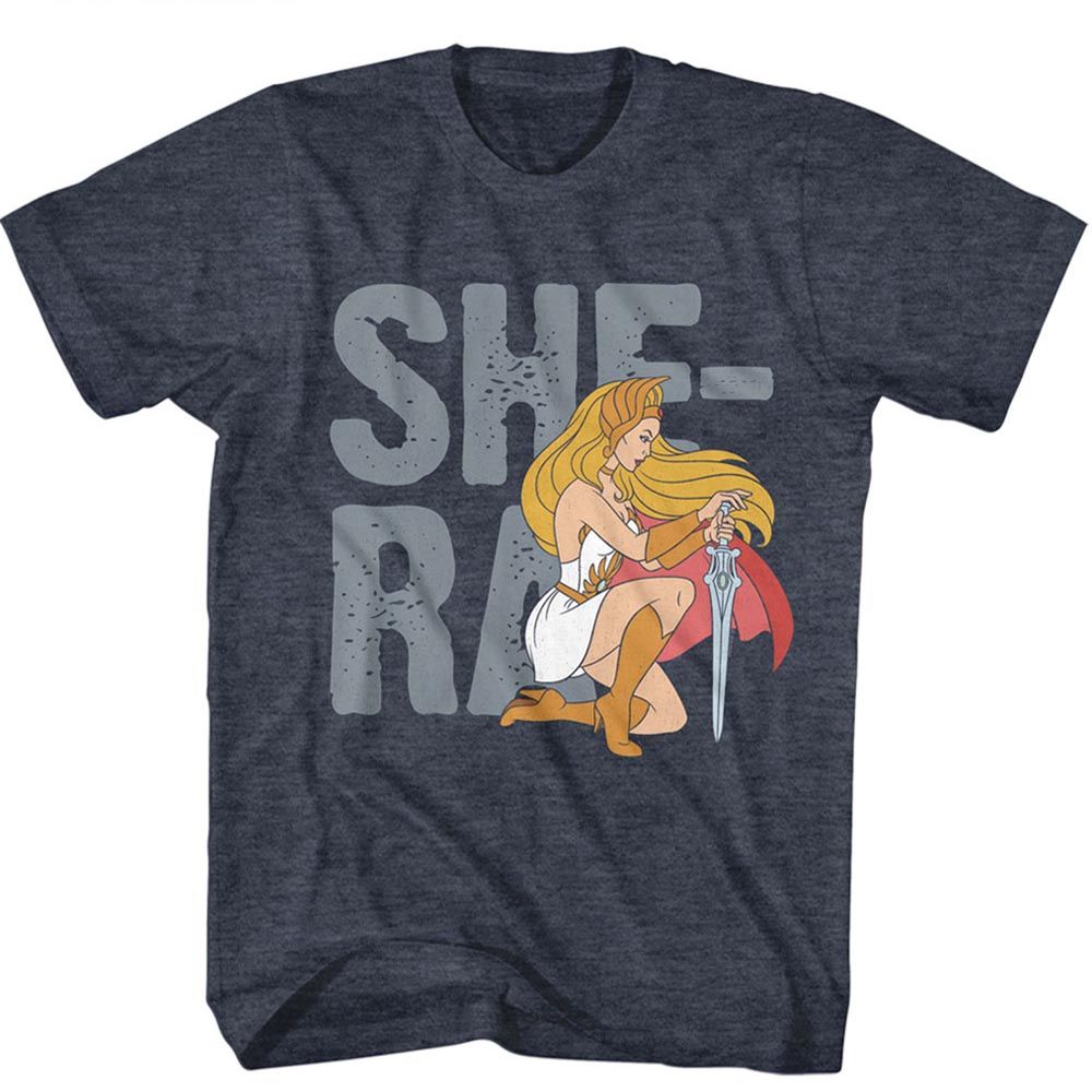 Masters Of The Universe - MOTU She-Ra Text - Short Sleeve - Heather - Adult - T-Shirt