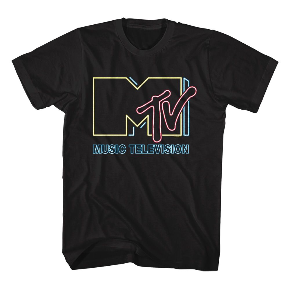 MTV - Neon Sign Logo - Short Sleeve - Adult - T-Shirt