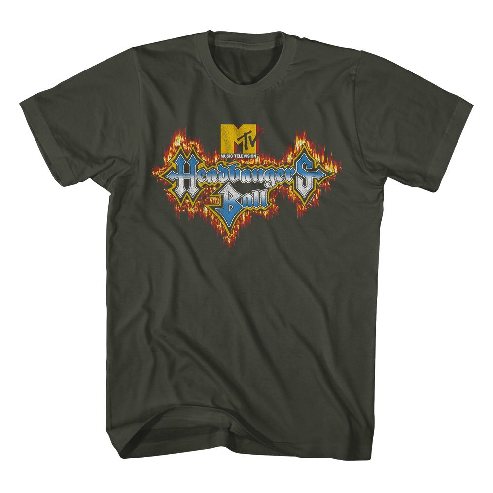 MTV - Headbangers Fire Logo - Short Sleeve - Adult - T-Shirt