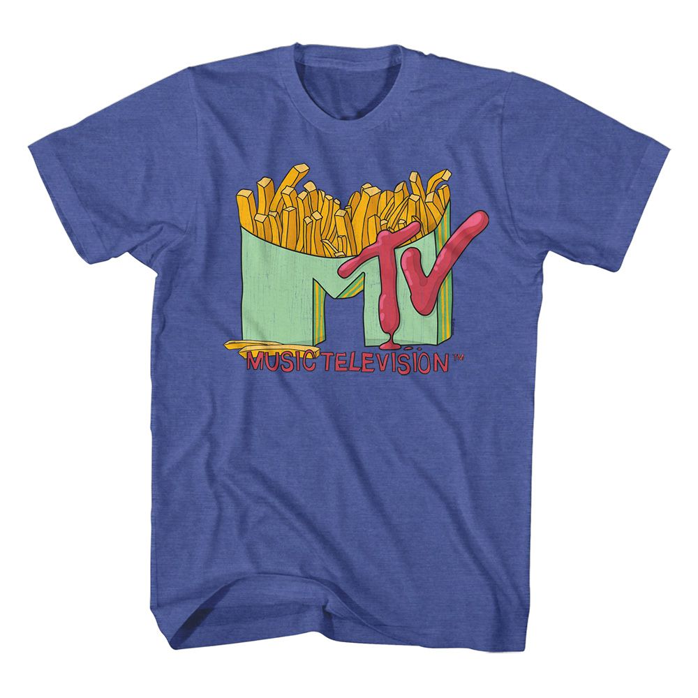 MTV - French Fries - Short Sleeve - Heather - Adult - T-Shirt