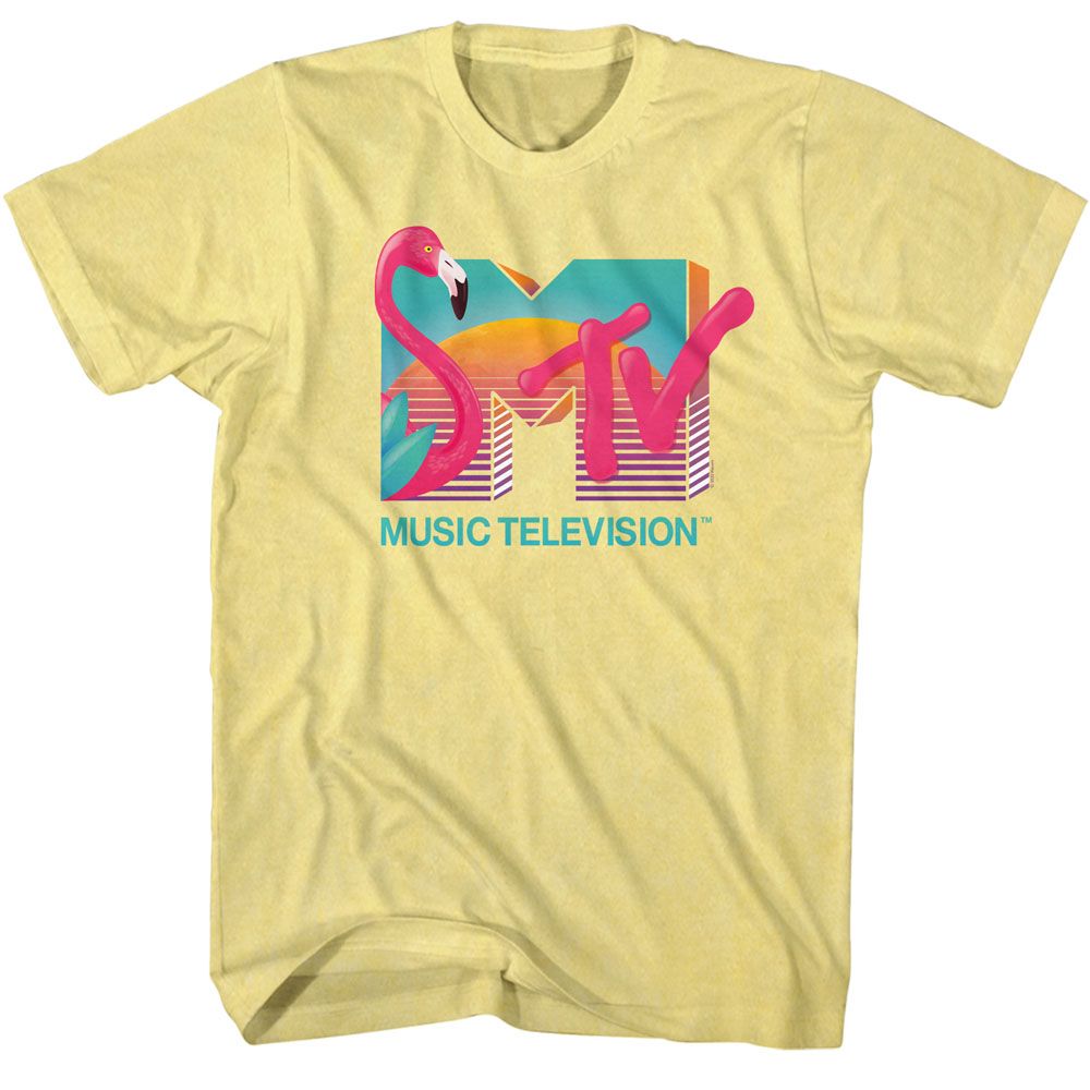 MTV - Flamingo - Short Sleeve - Heather - Adult - T-Shirt