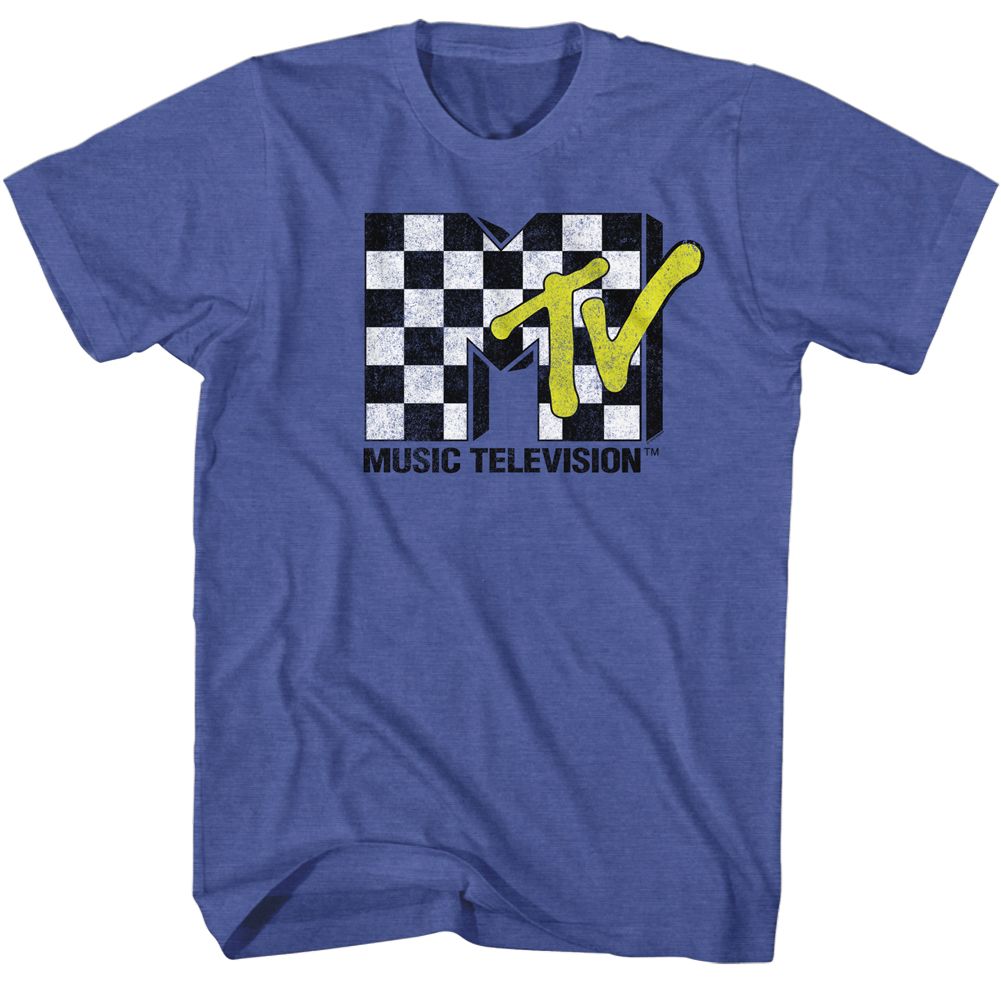 MTV - Checkered - Short Sleeve - Heather - Adult - T-Shirt
