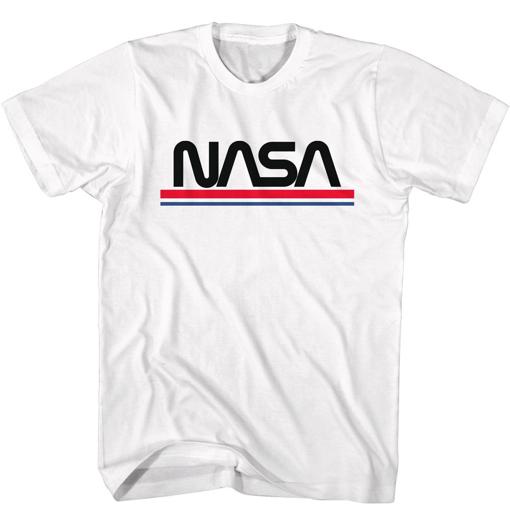 Nasa - Red White Blue Worm - Short Sleeve - Adult - T-Shirt