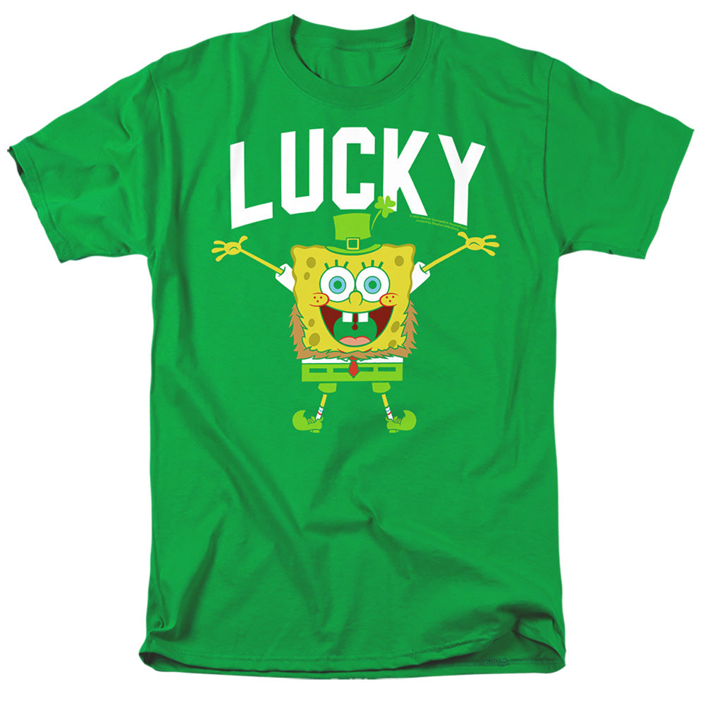 SpongeBob SquarePants - St. Patrick's Day Lucky Bob - Adult Men T-Shirt