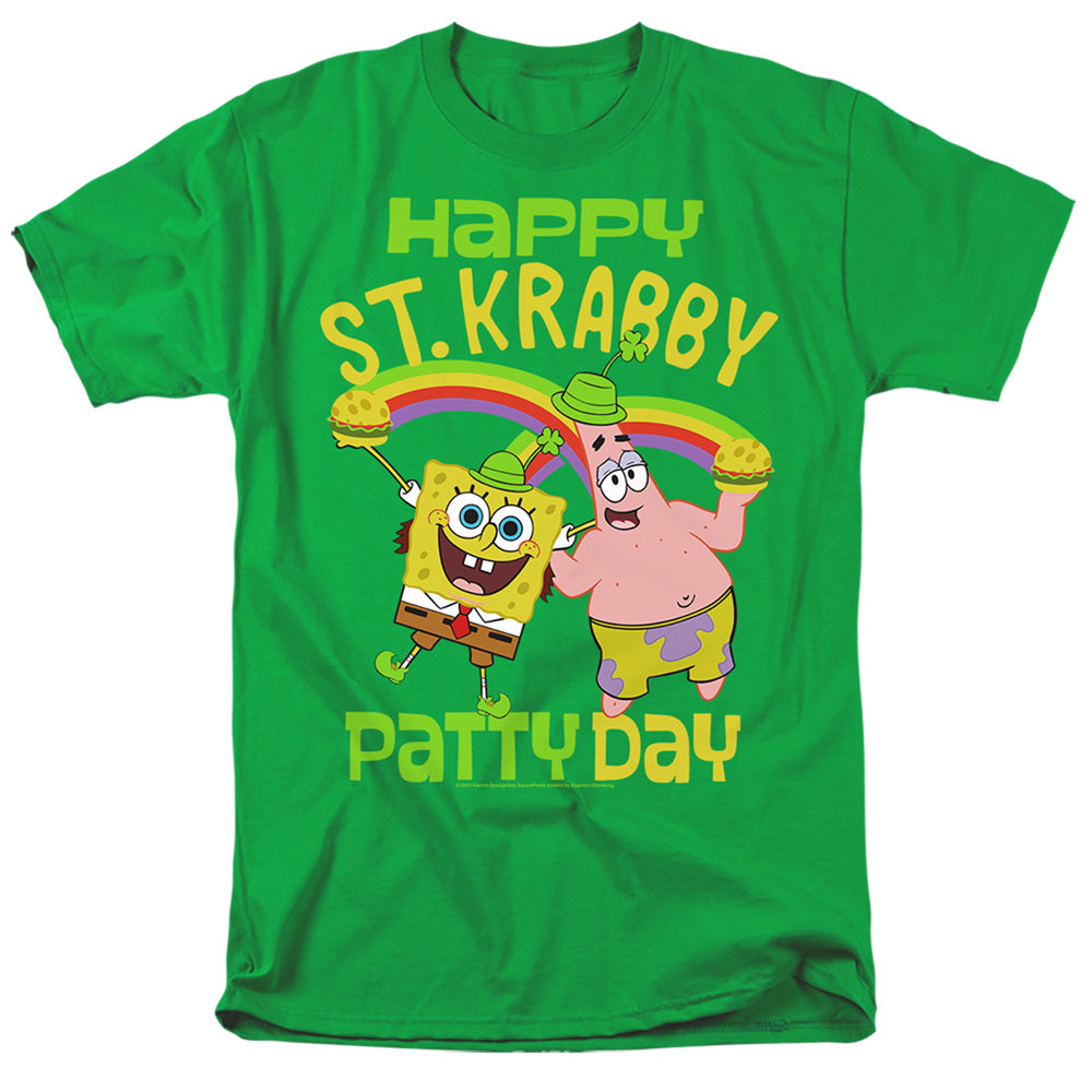 SpongeBob SquarePants - St. Patrick's Day St. Krabby Patty Day - Adult Men T-Shirt