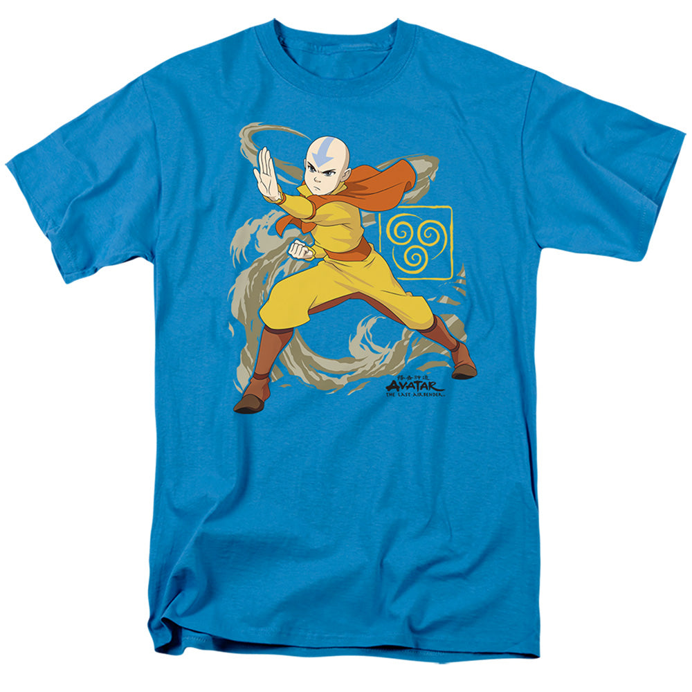 Avatar The Last Airbender - Aang Wind Blast - Adult Men T-Shirt