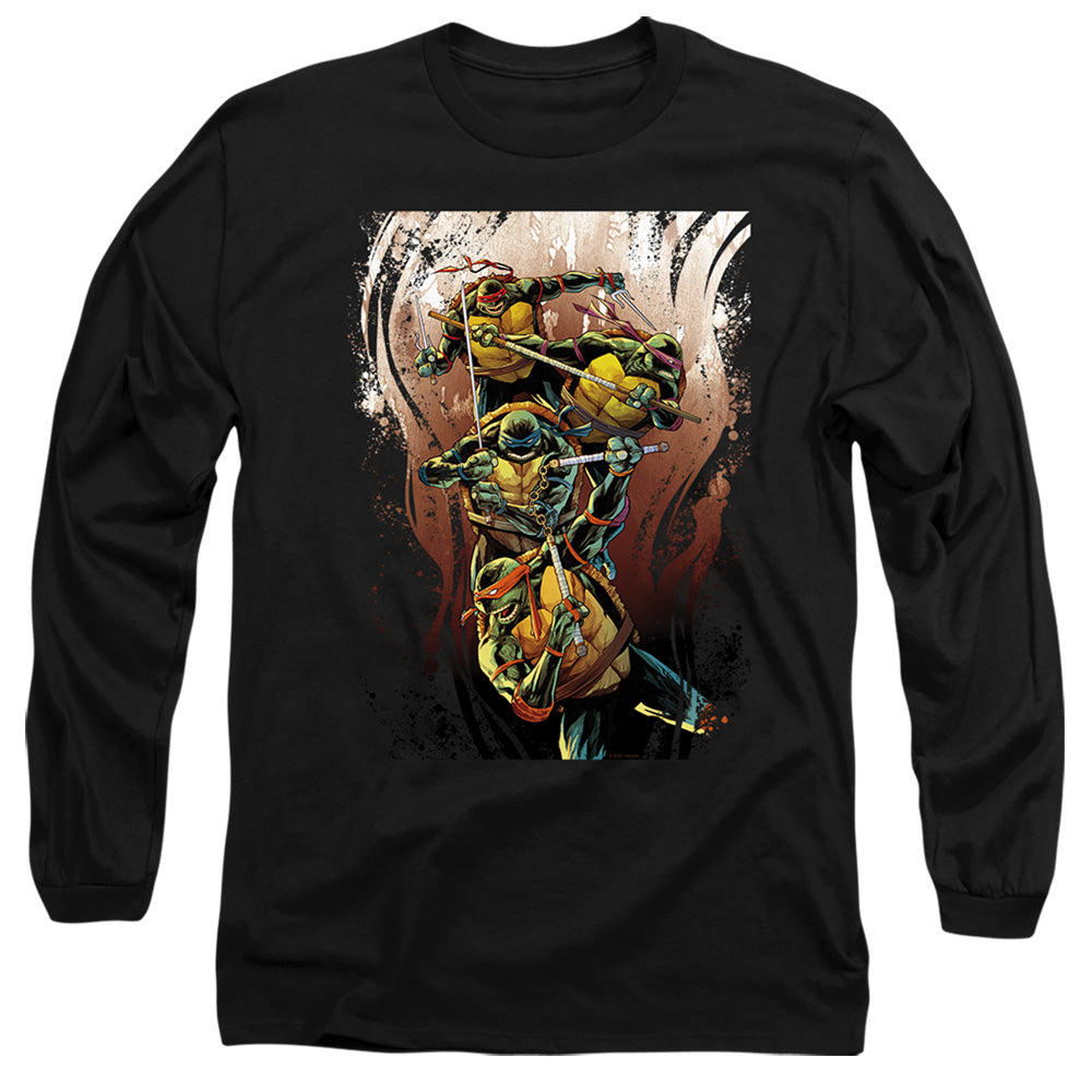 TMNT - Earthy Rainbow Warriors - Adult Long Sleeve T-Shirt