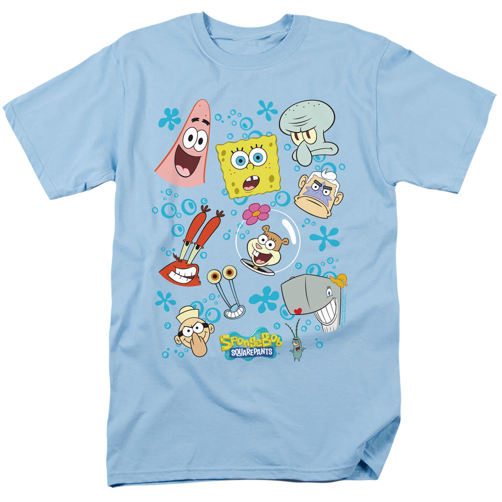 SpongeBob SquarePants - Character Faces - Adult Men T-Shirt