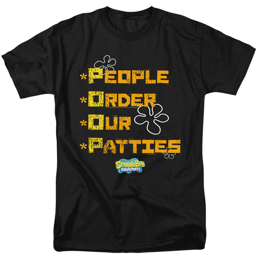 SpongeBob SquarePants - People Order Our Patties - Adult Men T-Shirt