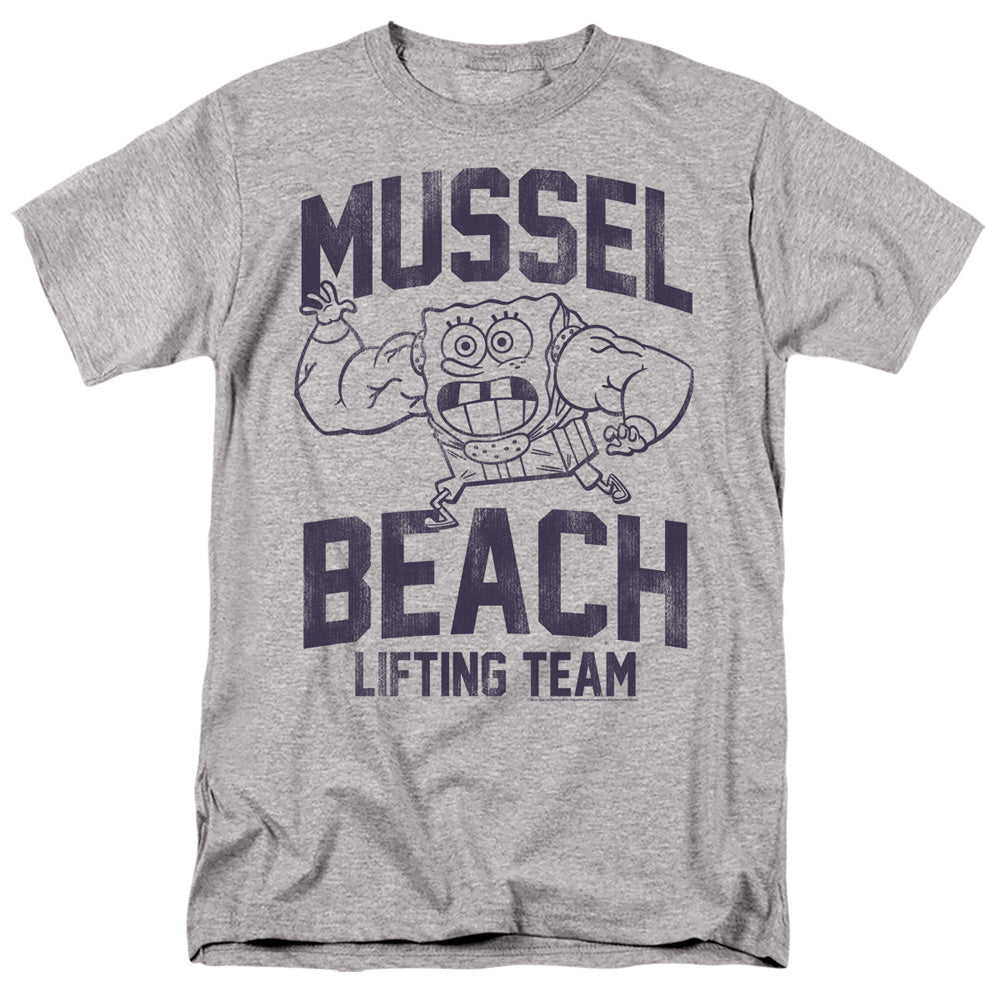 SpongeBob SquarePants - Mussle Beach Lifting Team - Adult Men T-Shirt