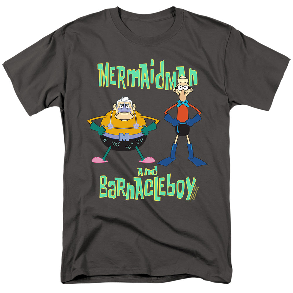 SpongeBob SquarePants - Mermaid Man And Barnacle Boy - Adult Men T-Shirt